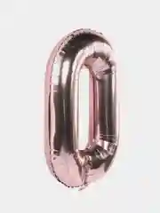 Воздушный шар "Цифры", фольгированный, розовый, 102-106 см