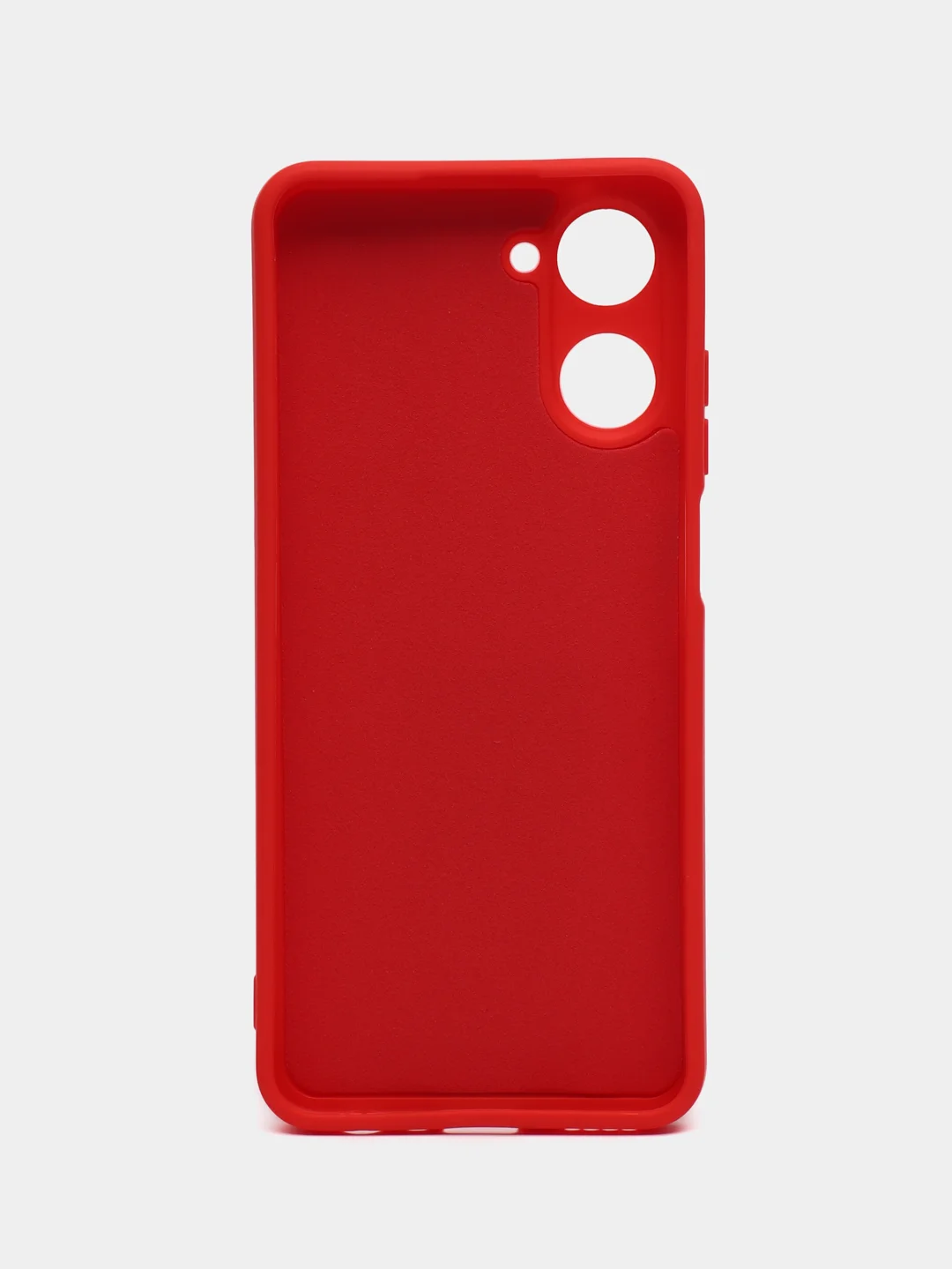 Красный чехол для Realme 10 (Реалми 10), силиконовый, цветной, с подкладом