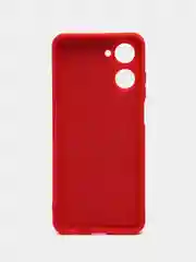 Красный чехол для Realme 10 (Реалми 10), силиконовый, цветной, с подкладом
