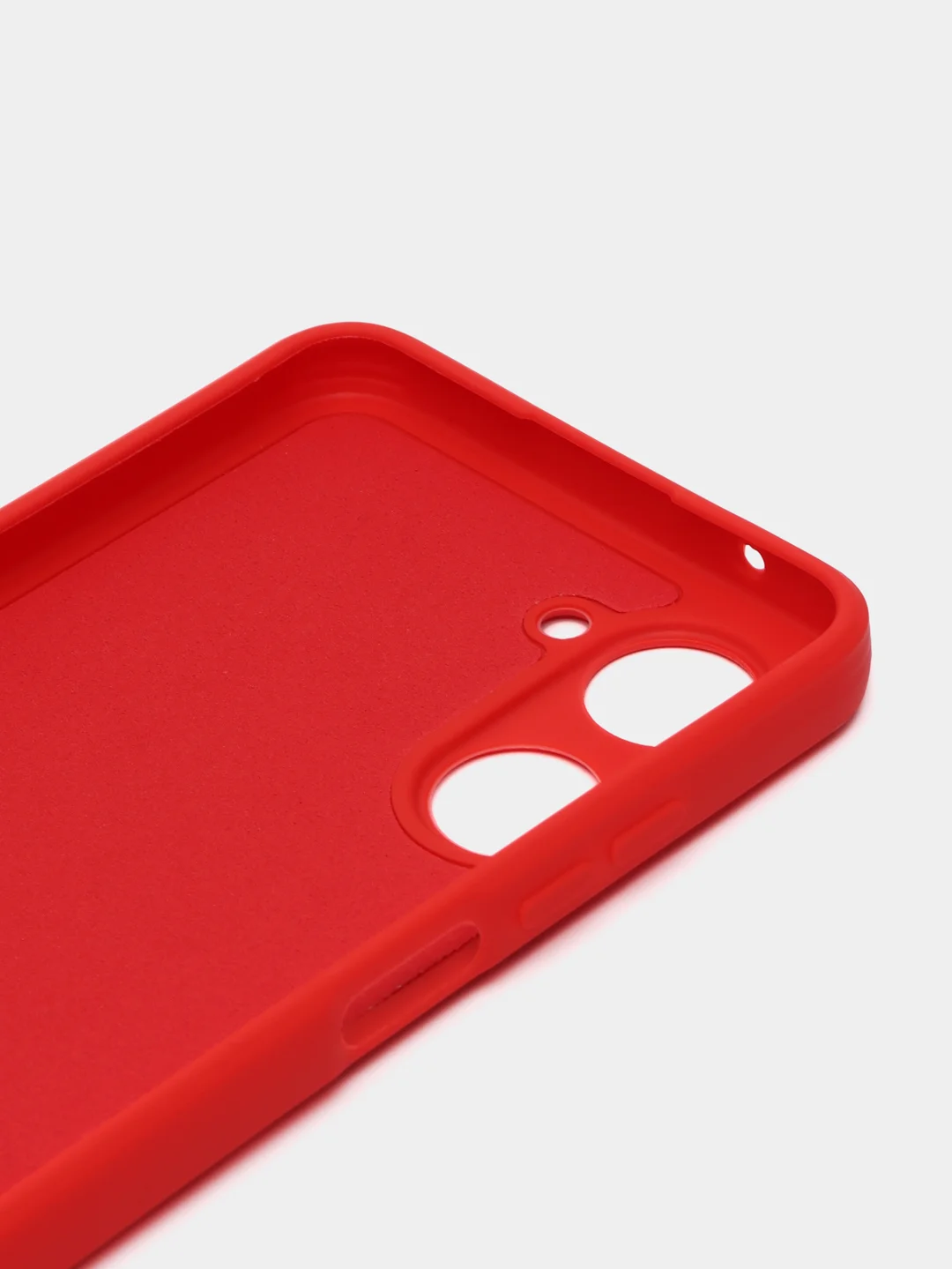 Красный чехол для Realme 10 (Реалми 10), силиконовый, цветной, с подкладом