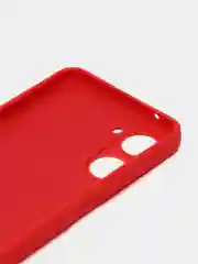 Красный чехол для Realme 10 (Реалми 10), силиконовый, цветной, с подкладом