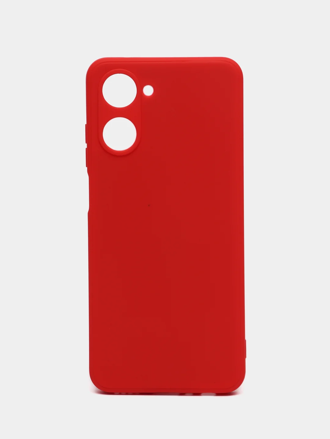 Красный чехол для Realme 10 (Реалми 10), силиконовый, цветной, с подкладом