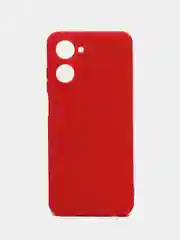 Красный чехол для Realme 10 (Реалми 10), силиконовый, цветной, с подкладом