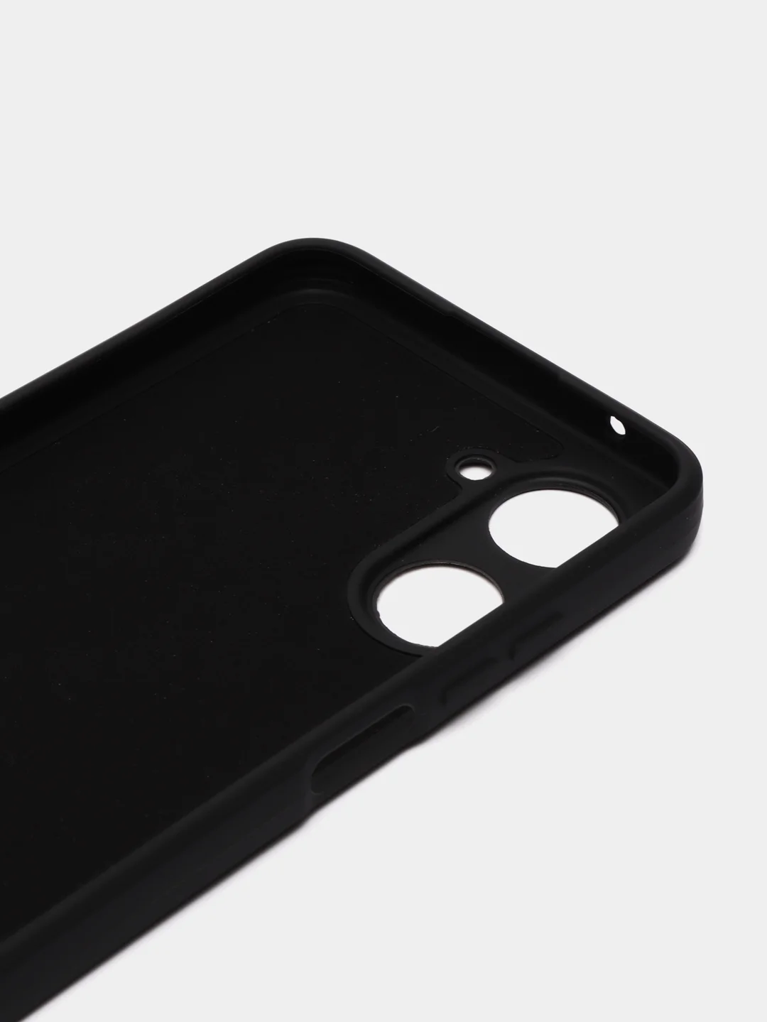 Черный чехол для Realme 10 (Реалми 10), силиконовый, цветной, с подкладом