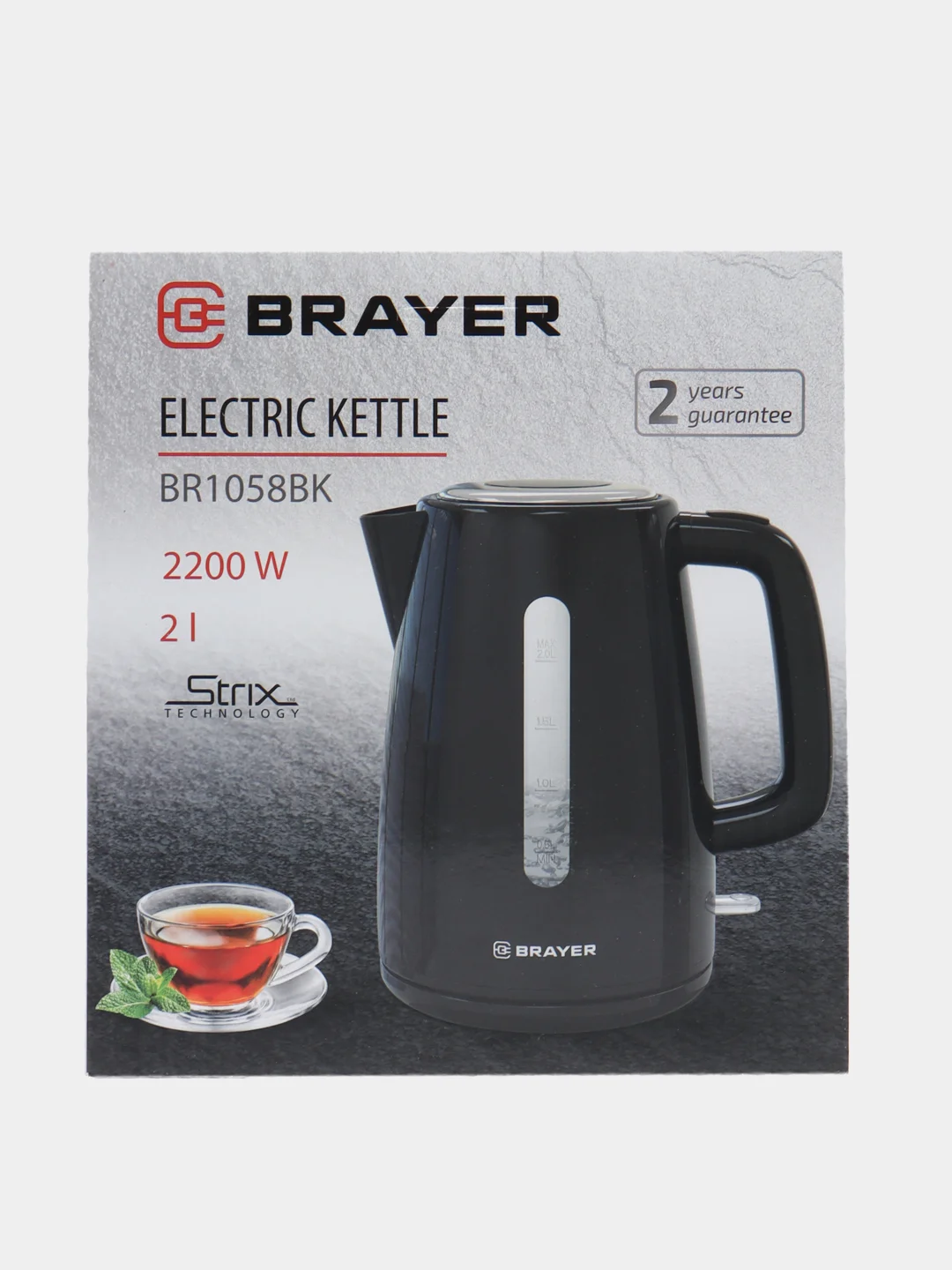 Чайник электрический Brayer, 2 л, BR1058BK