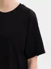 Черный футболка оверсайз