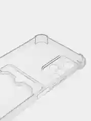 Прозрачный чехол для Vivo Y33s, Y21 2021 (Виво У33с, У21 2021), прозрачный, с карманом для карты