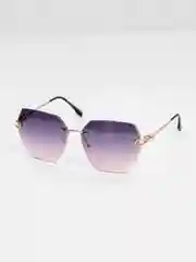 Фиолетовый солнцезащитные женские очки, защита от ультрафиолета, UV400