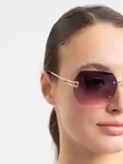 Фиолетовый солнцезащитные женские очки, защита от ультрафиолета, UV400
