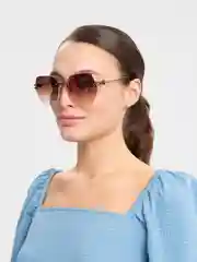Коричневый солнцезащитные женские очки, защита от ультрафиолета, UV400