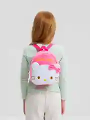 Розовый рюкзак детский плюшевый