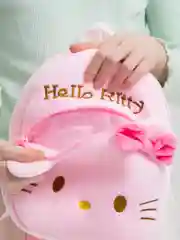 Зеленый рюкзак детский плюшевый