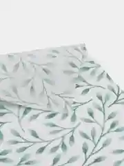 Зеленый отрез ткани перкаль "Листочки", 50*70 см
