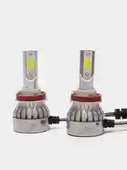 Автомобильные светодиодные лампы LED (H1, H3, H4, H7, H11) 6500K, (в комплекте 2 лампы)
