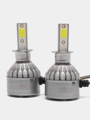 Автомобильные светодиодные лампы LED  (H1, H3, H4, H7, H11) 6500K, в комплекте 2 шт