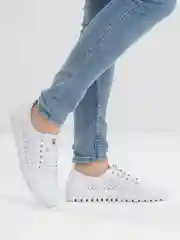Белый кеды женские Rieker, из натуральной кожи