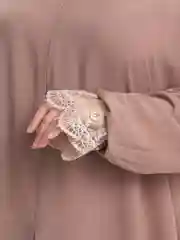Карамельный намазное платье с потайным замком для кормящих