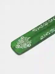 Зеленый подставка под благовония "Аромат" из красного палисандра / манго