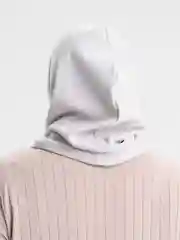 Серебряный балаклава утеплённая, из флиса