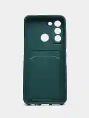 Зеленый чехол для Tecno Pop 5 LTE, с карманом для карты