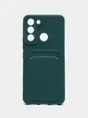 Зеленый чехол для Tecno Pop 5 LTE, с карманом для карты