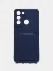 Синий чехол для Tecno Pop 5 LTE, с карманом для карты