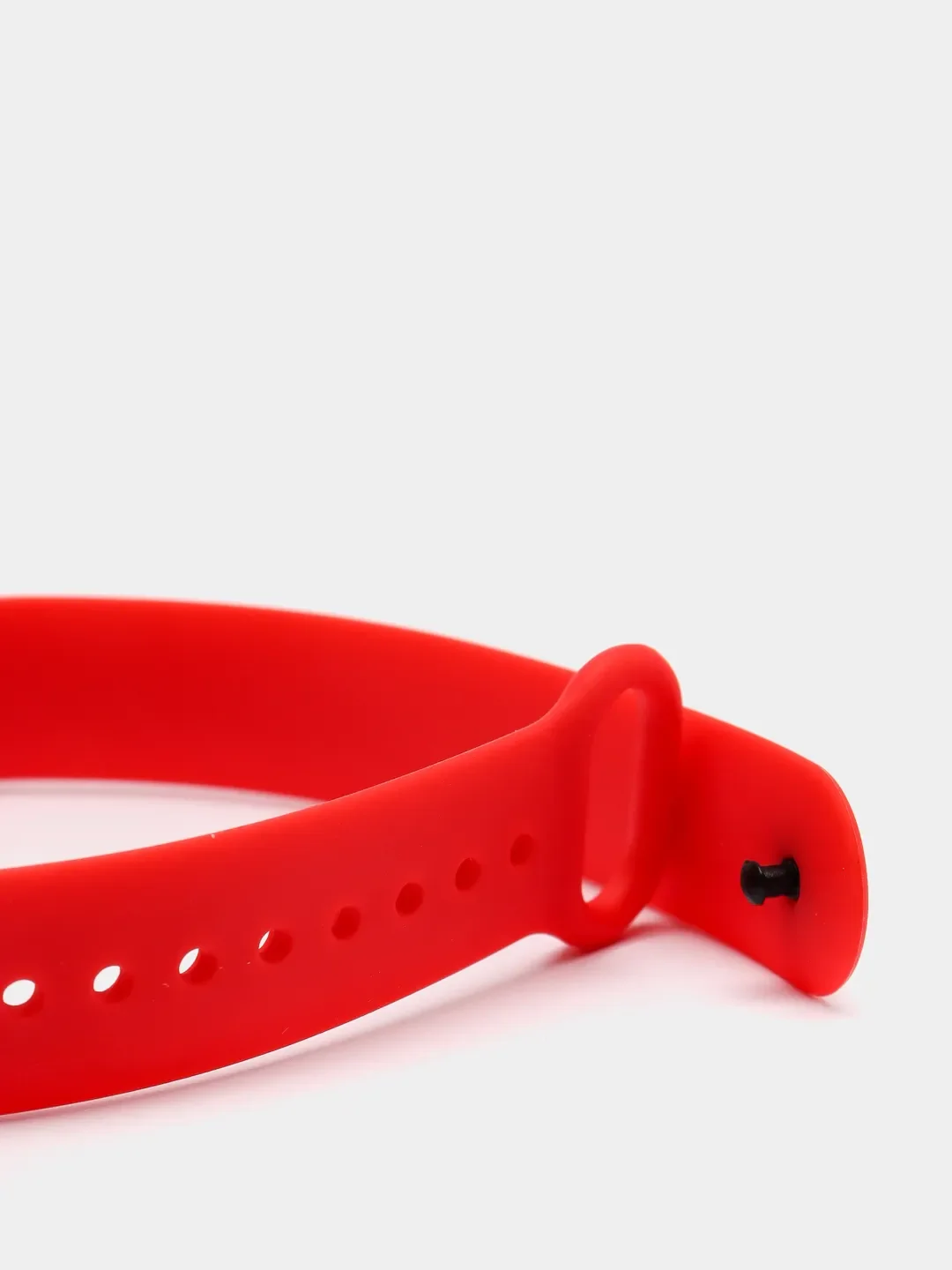 Cиликоновый ремешок для фитнес-браслета Xiaomi Mi Band 5 / Xiaomi Mi Band 6, красный