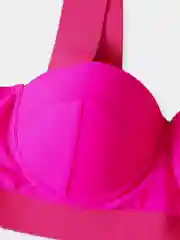 Розовый купальник женский раздельный