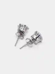 Серьги-гвоздики, женские, с цирконом 316L