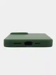 Зеленый чехол Silicone Case для iPhone 14, 14 Pro, 14 Plus, 14 Pro Max, с закрытым низом