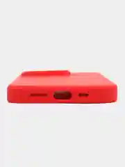 Алый чехол Silicone Case для iPhone 14, 14 Pro, 14 Plus, 14 Pro Max, с закрытым низом