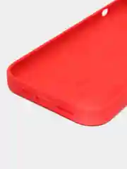 Алый чехол Silicone Case для iPhone 14, 14 Pro, 14 Plus, 14 Pro Max, с закрытым низом