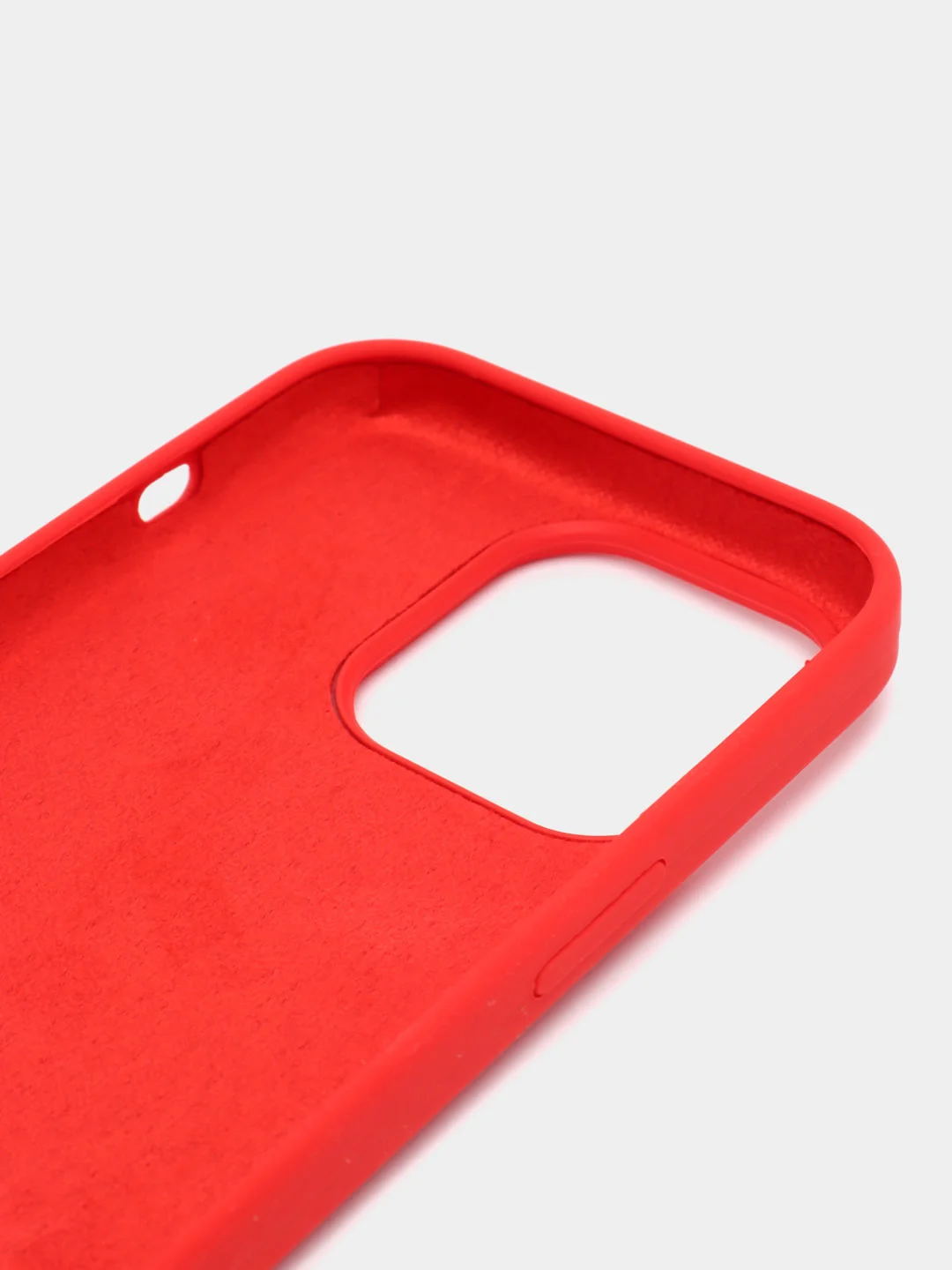Алый чехол Silicone Case для iPhone 14, 14 Pro, 14 Plus, 14 Pro Max, с закрытым низом
