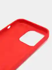 Алый чехол Silicone Case для iPhone 14, 14 Pro, 14 Plus, 14 Pro Max, с закрытым низом
