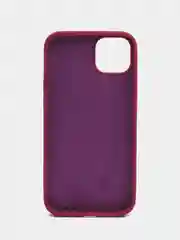 Вишнёвый чехол Silicone Case для iPhone 14, 14 Pro, 14 Plus, 14 Pro Max, с закрытым низом