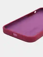 Вишнёвый чехол Silicone Case для iPhone 14, 14 Pro, 14 Plus, 14 Pro Max, с закрытым низом