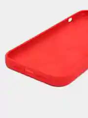 Красный чехол Silicone Case для iPhone 14, 14 Pro, 14 Plus, 14 Pro Max, с закрытым низом