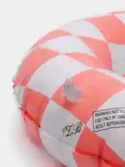 Кораллово-розовый надувной круг 60см. круг для плавания