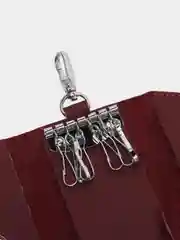 Бордовый ключница из натуральной кожи