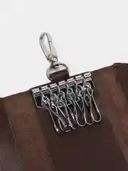 Коричневый ключница из натуральной кожи
