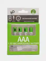 Аккумуляторные батарейки 1.5В, с зарядкой от USB, тип АА (пальчиковые), ААА (мизинчиковые)