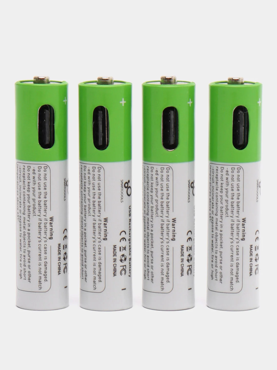 Аккумуляторные батарейки 1.5В, с зарядкой от USB, тип АА (пальчиковые), ААА (мизинчиковые)