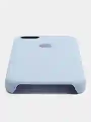Светло-синий чехол для iPhone 11, 6S, 7, 8, XR, XS, 7+, 11 Pro Max, с открытым низом, Silicone Case
