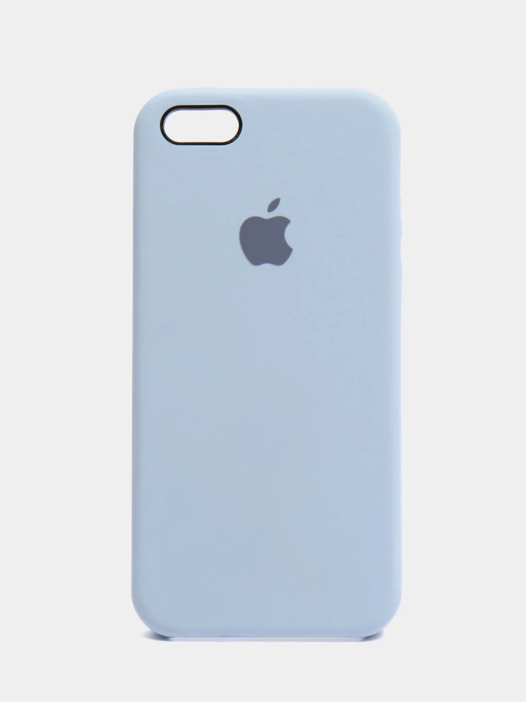 Светло-синий чехол для iPhone 11, 6S, 7, 8, XR, XS, 7+, 11 Pro Max, с открытым низом, Silicone Case