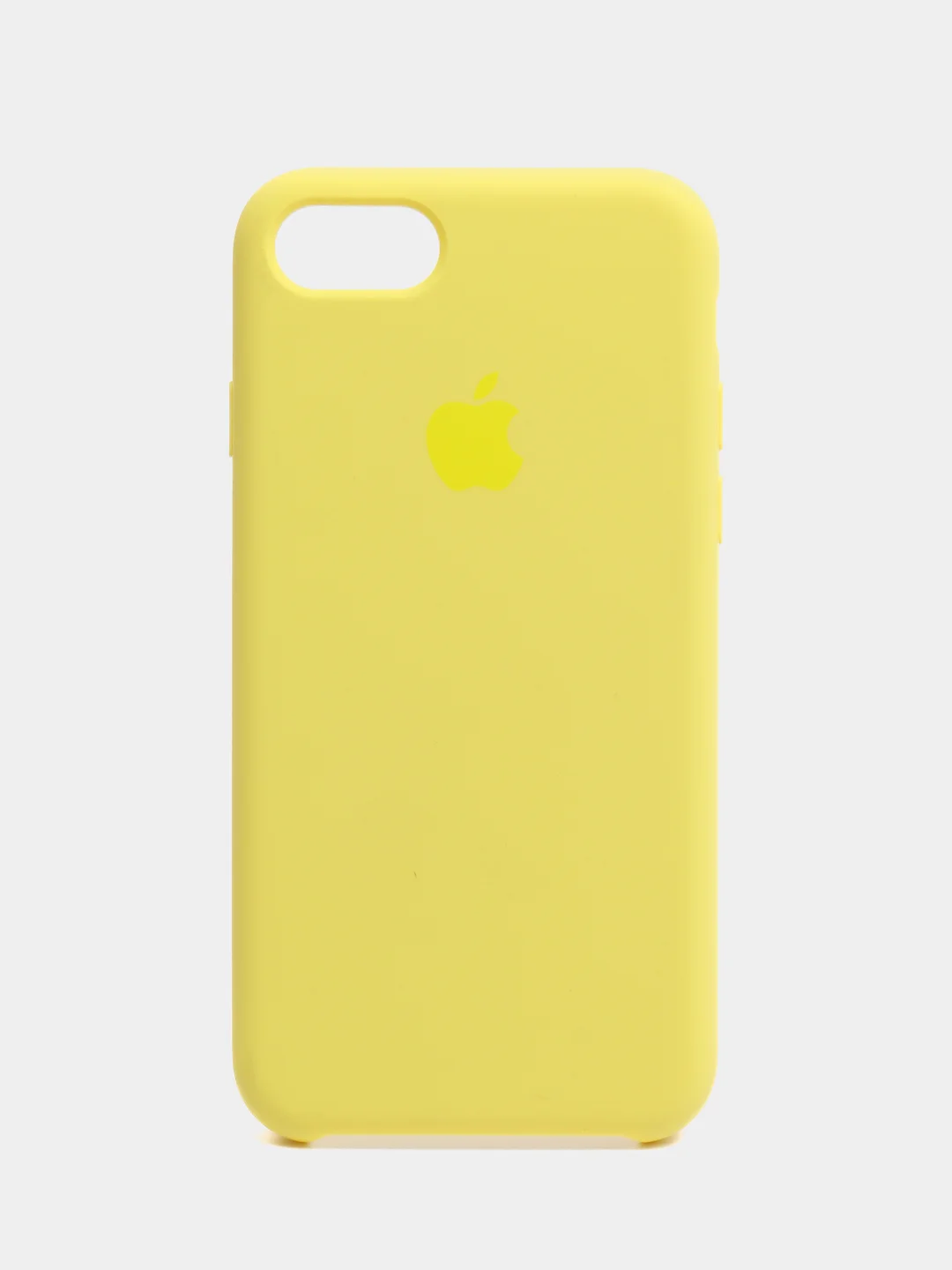Желтый чехол для iPhone 11, 6S, 7, 8, XR, 7+, XS Max, 11 Pro Max, Silicone Case, с открытым низом
