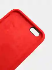 Красный чехол для iPhone 11, 6S, 7, 8, XR, XS, 7+, 11 Pro Max, с открытым низом, Silicone Case
