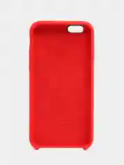 Красный чехол для iPhone 11, 6S, 7, 8, XR, XS, 7+, 11 Pro Max, с открытым низом, Silicone Case