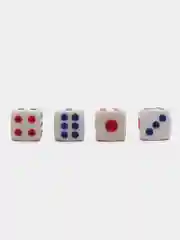 Белый кости игральные, кубики для настольных игр, белые и черные, набор 2, 4, 10 штук