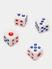 Белый кости игральные, кубики для настольных игр, белые и черные, набор 2, 4, 10 штук