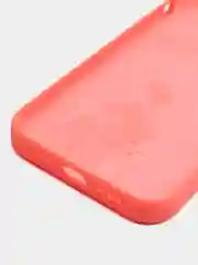Кораллово-розовый чехол для iPhone 12, 7+, 12 Pro Max, 11 Pro Max, XS Max, Silicone Case, с закрытым низом